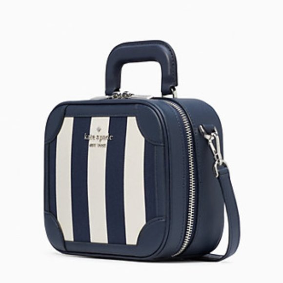 Kate Spade Traveler Trunk Crossbody Bag Blazer Blue Multi - Picture 3 of 16